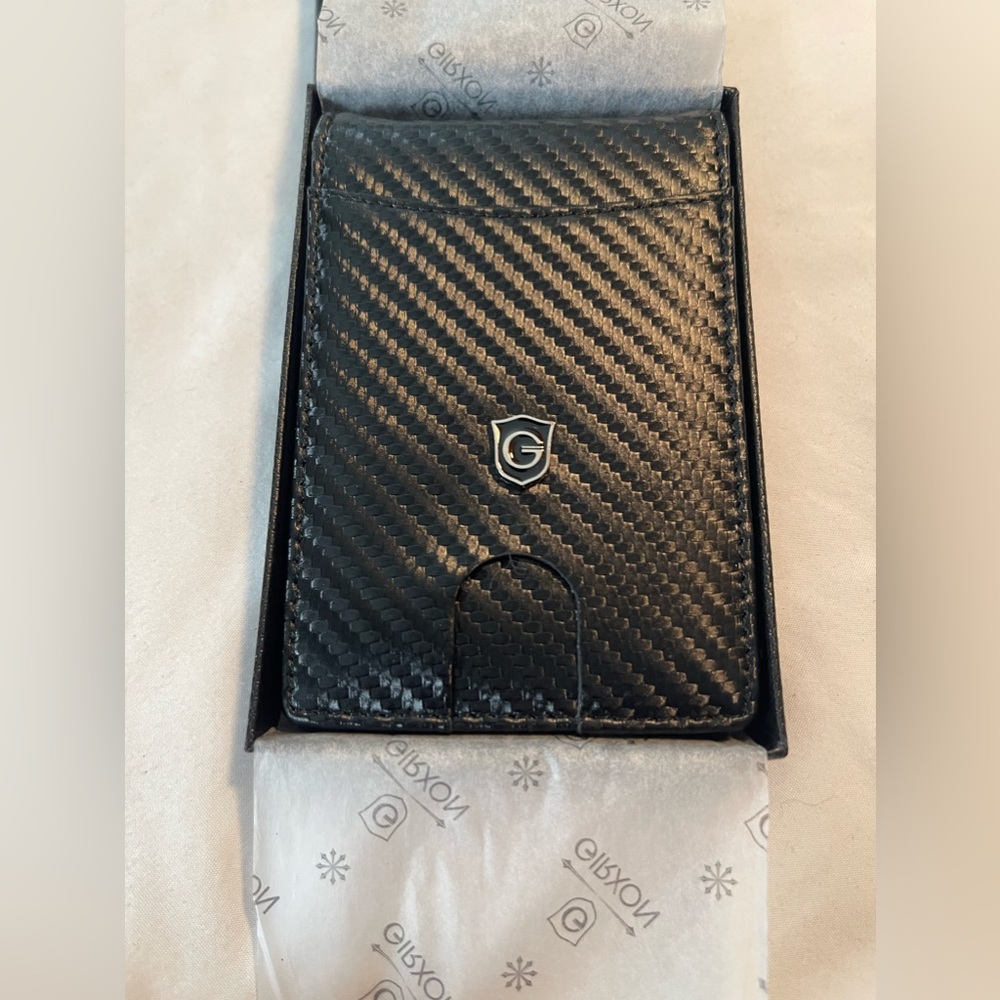 Girxon Carbon Fiber Men’s Wallet With Money Clip & RFID Protection Perfect Gift